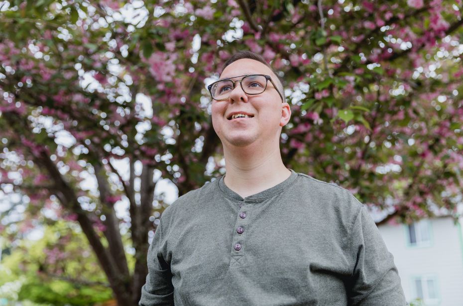 autistic person man smiling environment inspiring hopeful support