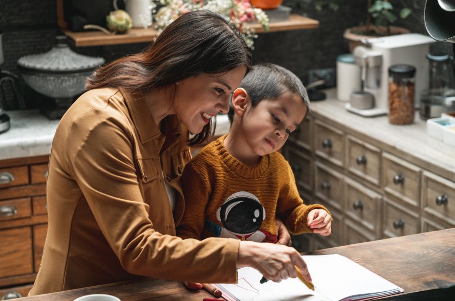 Understanding Neurodiversity and embracing differences mother son support worker client child reading