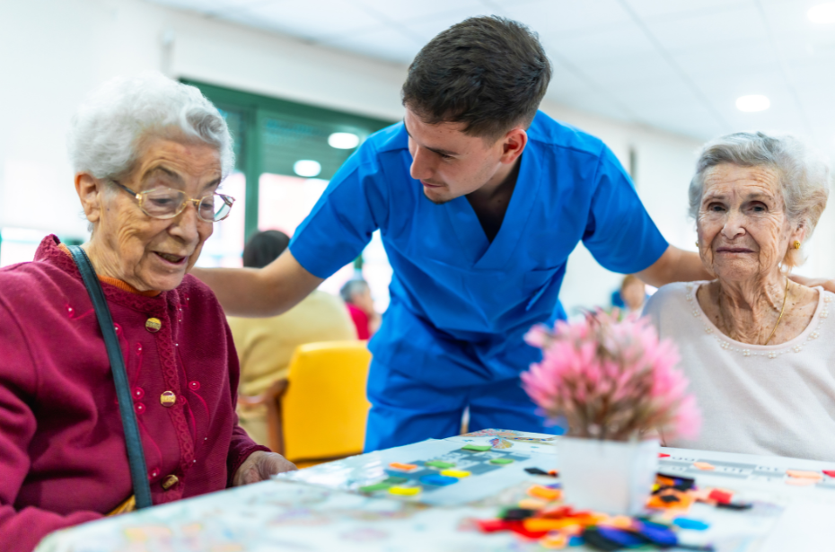 aged care home residents nurse assistance quality care improvement