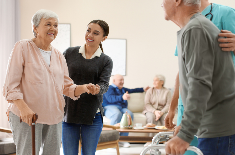 aged care team development skills strategies staff recognition elderly client