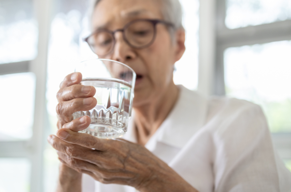 parkinson's disease personalised care unisa training tremors glass of water