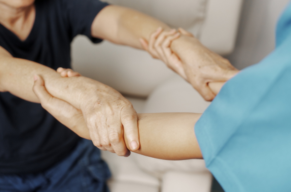 parkinson's disease personalised care unisa help care support elderly hands arms medical professional research study